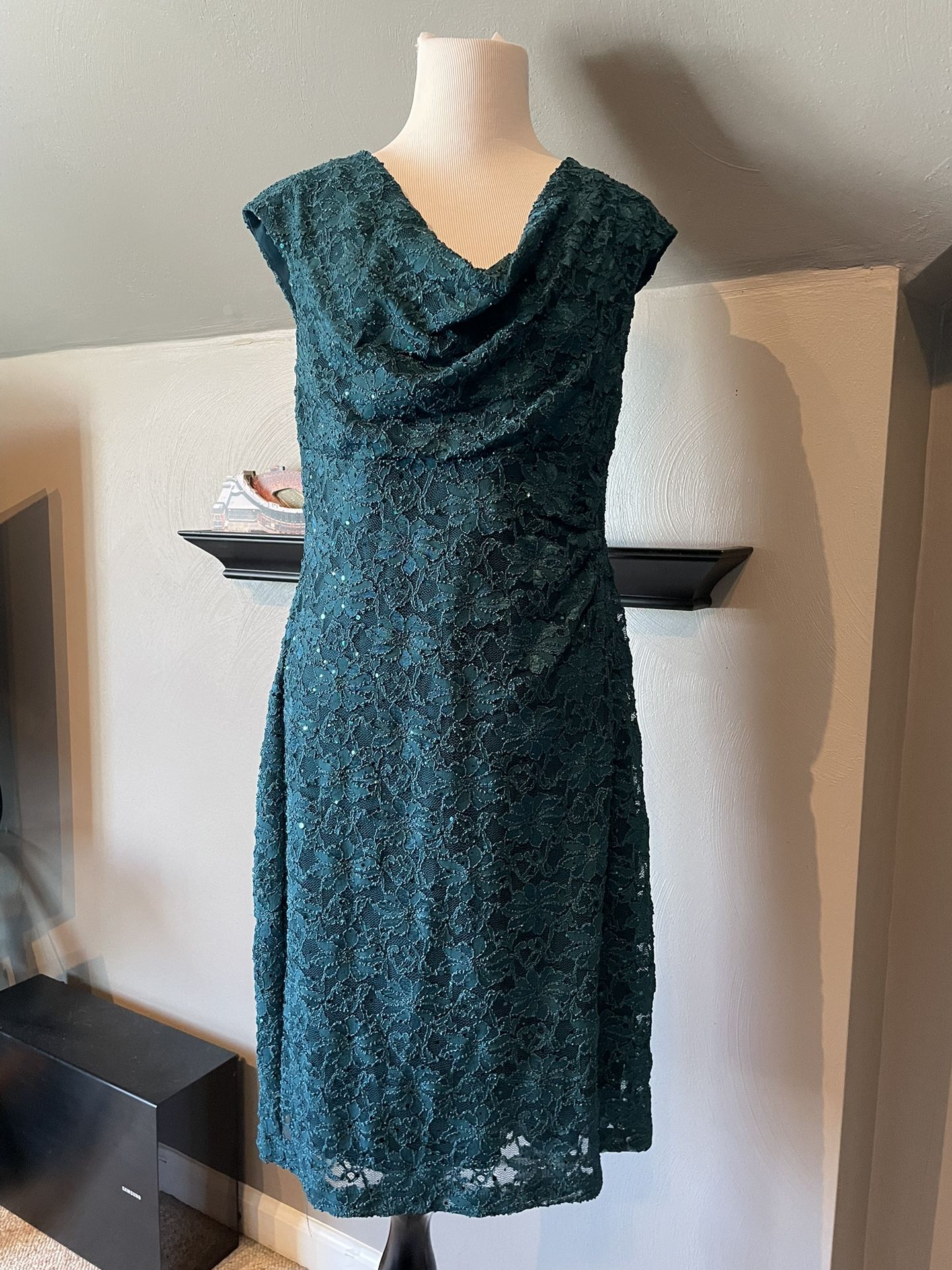 Green Sequin Dress- 12P