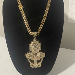 Big Pendant Cuban Set 