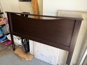 Queen size head board, bed frame, and split box spring