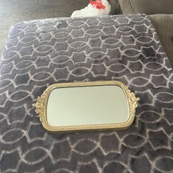 Vintage Mirror That Holds Perfume Bottles