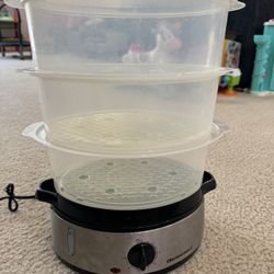 Elite Gourmet 3 tier stackable steamer stainless steel