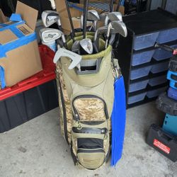 Golf Club Set And Maxfli Bag