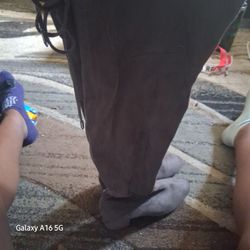 Gray over knee ivanka trump boots