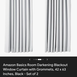 Ultra white blackout curtains