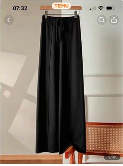 100% cashmere wide leg pants