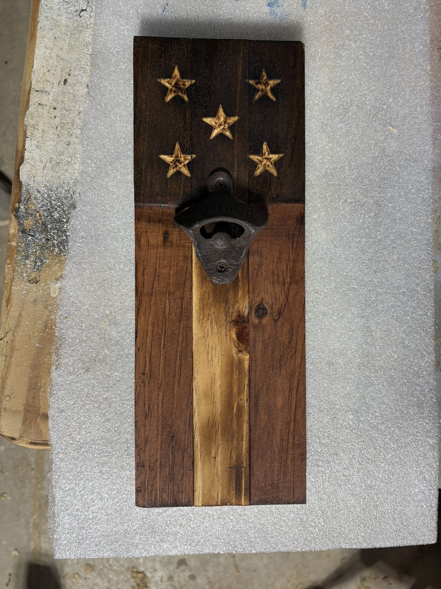 Rustic Flag Bottle Opener