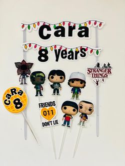 Stranger Things Birthday Cake Topper