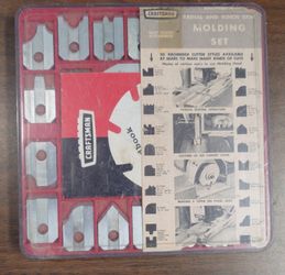 CRAFTSMAN Woodworking Molding Head Cutters 18 Blades Bit Set 932003,
