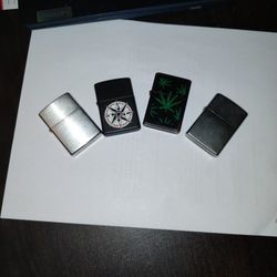 4 Zippo Style Lighters