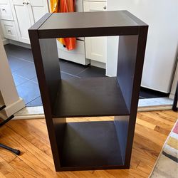Black 2-Cube Bookshelf / Storage Shelf – 30” Tall