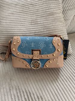 Baby phat purse blue and brown