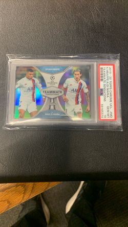 2019-20 Topps Chrome UCL Mbappe/Di Maria Psa 10