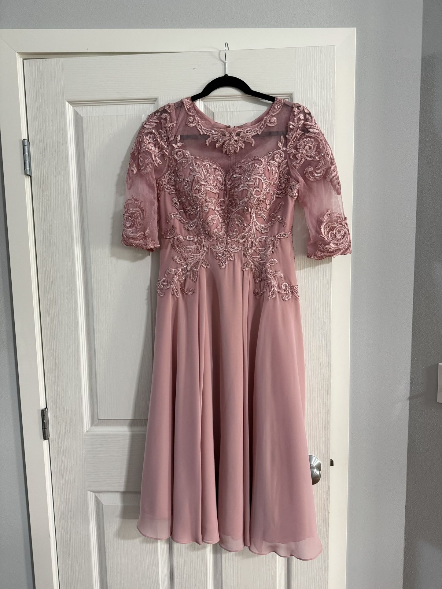 Pink Dress Size 4 (Mother Of Bride Dress)