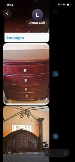 Bed king size canopy with dresser
