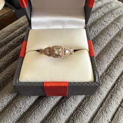 14k Rose Gold Engagement Ring