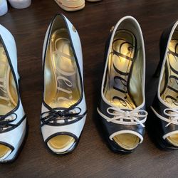 Dereon Black White womens Heels