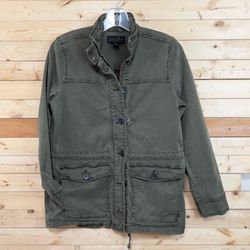 Lucky Brand Khaki Green Utility Jacket Petite size S