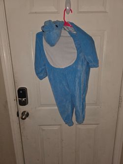 Kids Blue Shark Halloween Costume Jumpsuit 2-3
