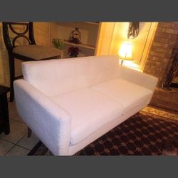 White Wool Couch Great Condition Need Gone Asap