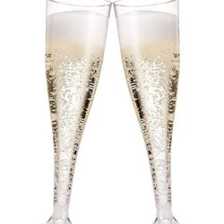 Plastic Champagne Flutes 