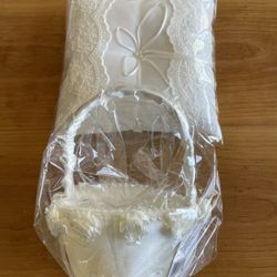 Flower Girl Basket And Ring Pillow