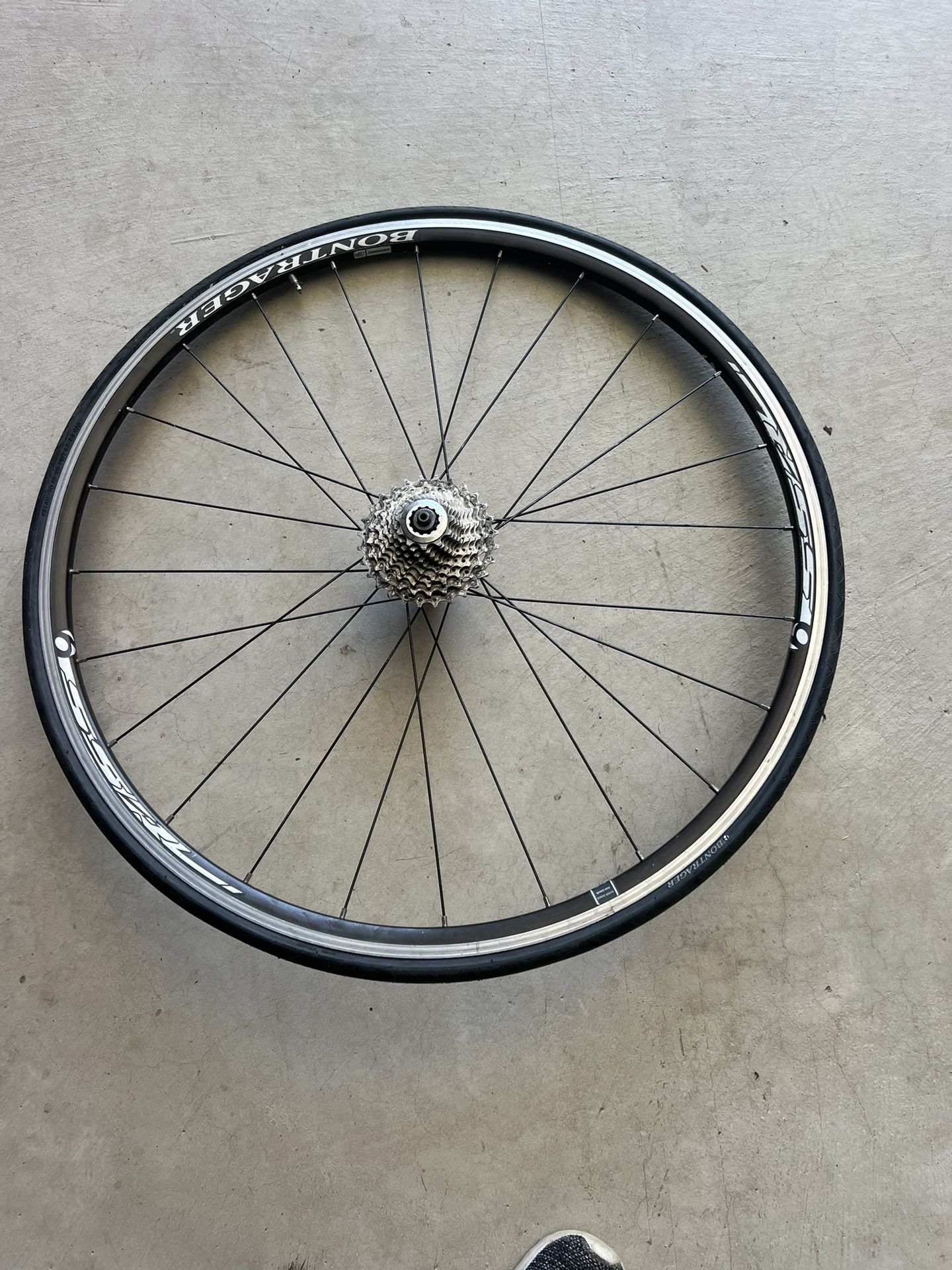 Bontrager SSR Wheel 700x23 Back Wheel And Shimano ultegra cassettes 10 speed