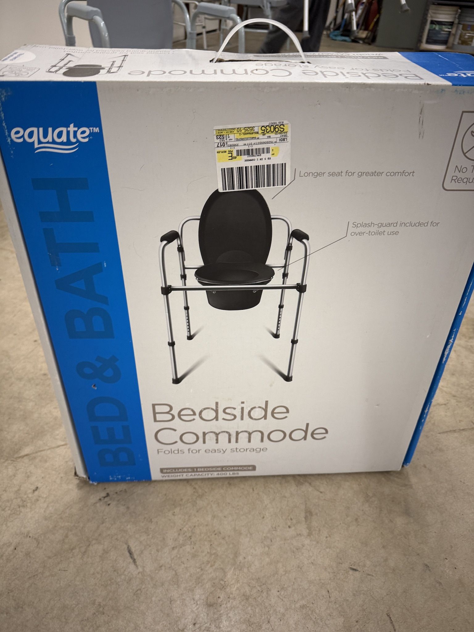 Brand New Bedside Commode – Heavy-Duty