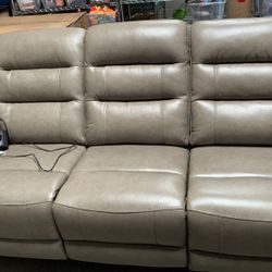 Mason Leather Reclining Sofa
