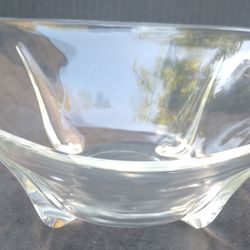 Vintage Glass Footed Bowl