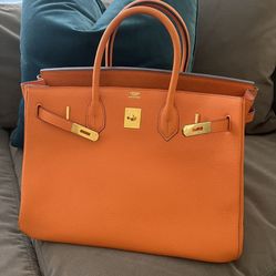 Hermes ORANGE B BAG 