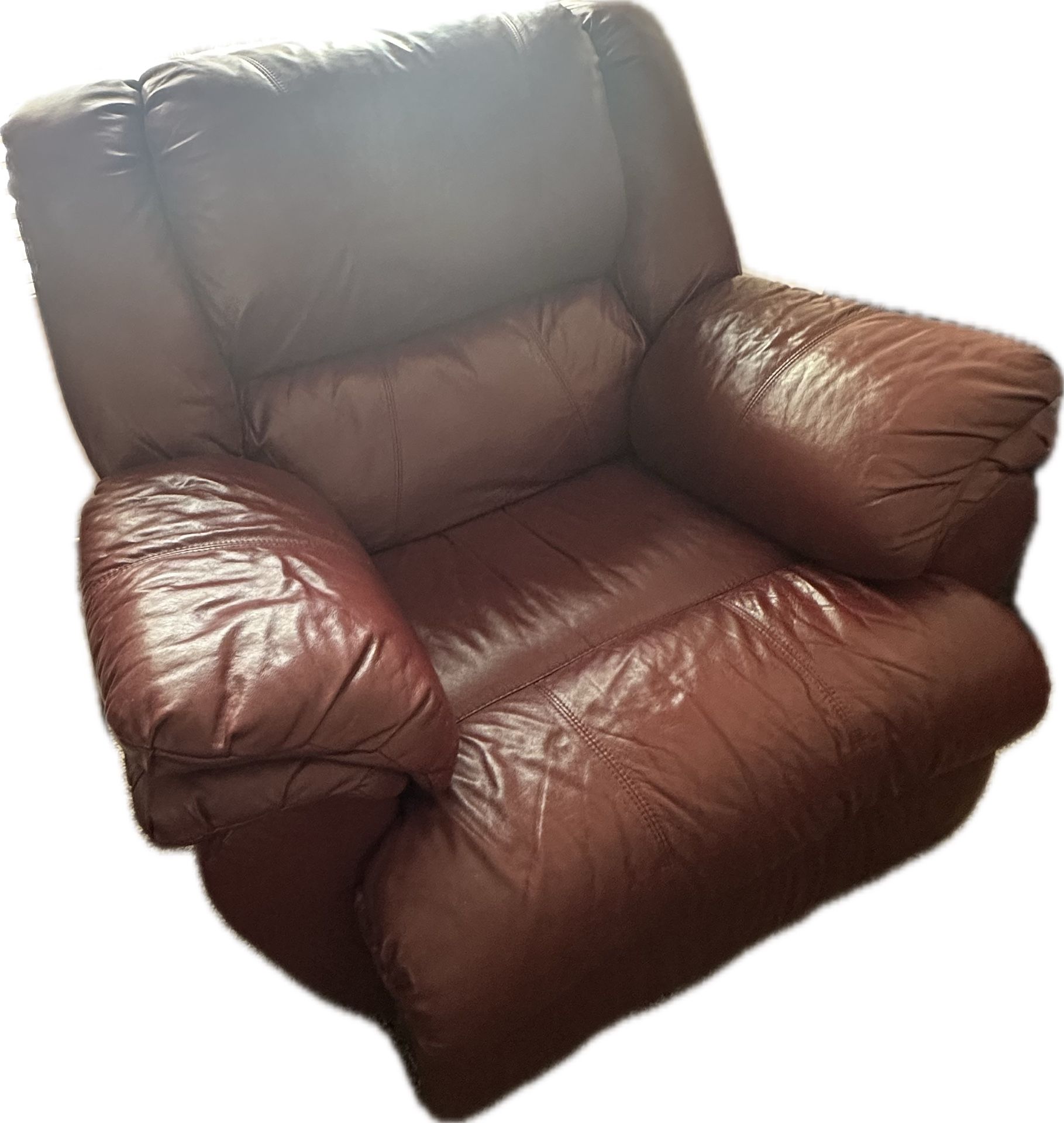 Red Leather Recliner 