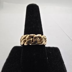 10k Cuban Link Ring