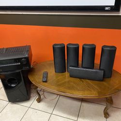 Onkyo Surround Sound System w/ Stands