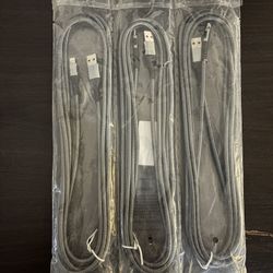 10ft iPhone Fast Chargers  3 Pack