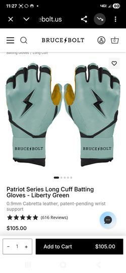 Bruce Bolt - Patriot Series Batting Gloves - Mens Small