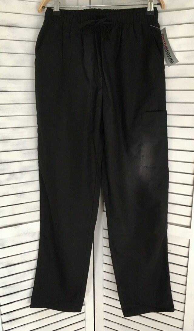 Black Scrub Pants, Small 