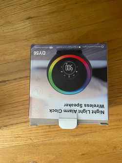 Brand New DY56 Wireless Speaker & Night Light Alarm Clock with White Noise 📝 Item Description / 商品描述 (英文 - 直接复制使用) Condition: Brand New in Box (Unuse