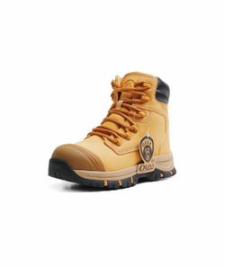 ( No 14 ) 7" Steel Toe Work Boots For Men,Zipper,Safety,Construction,Waterproof ASTM F2413-24,Slip Resistant & Insulated Rubber Outsole,Puncture Resis
