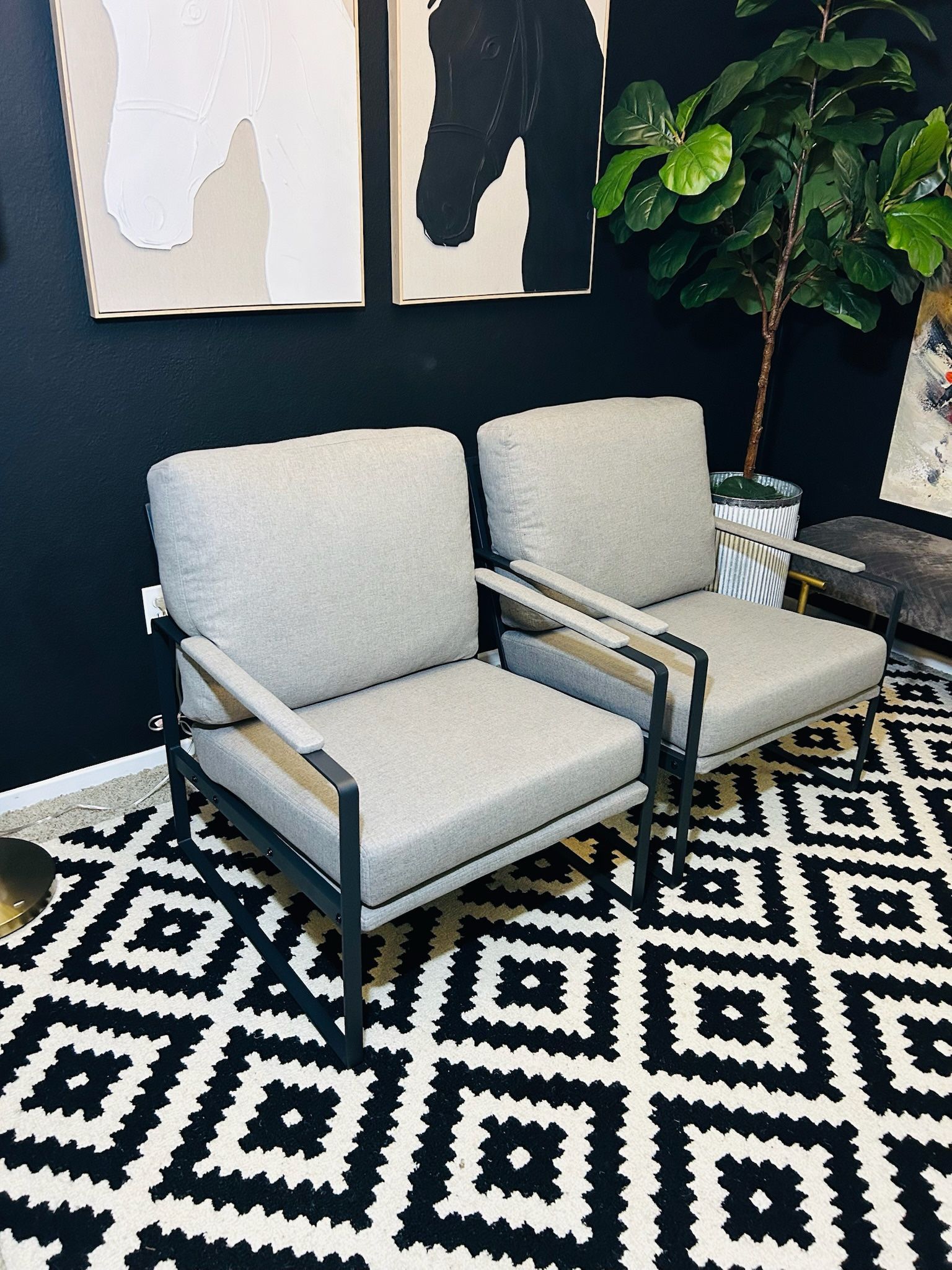 Set Of 2 Grey
