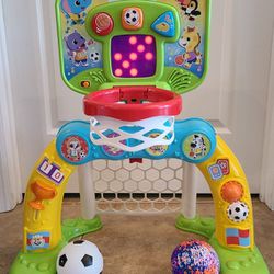 VTech, Count & Win Sports Center, Basketball and Soccer Toy for Toddlers