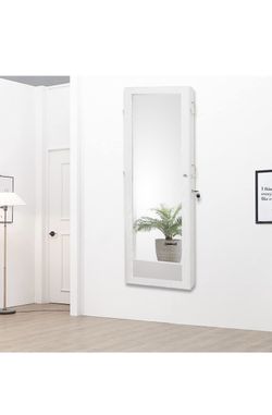 Jewelry Armoire Organizer with Mirror  