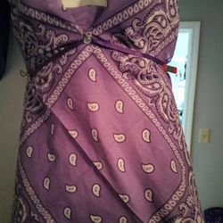 Bandana Back out Dress