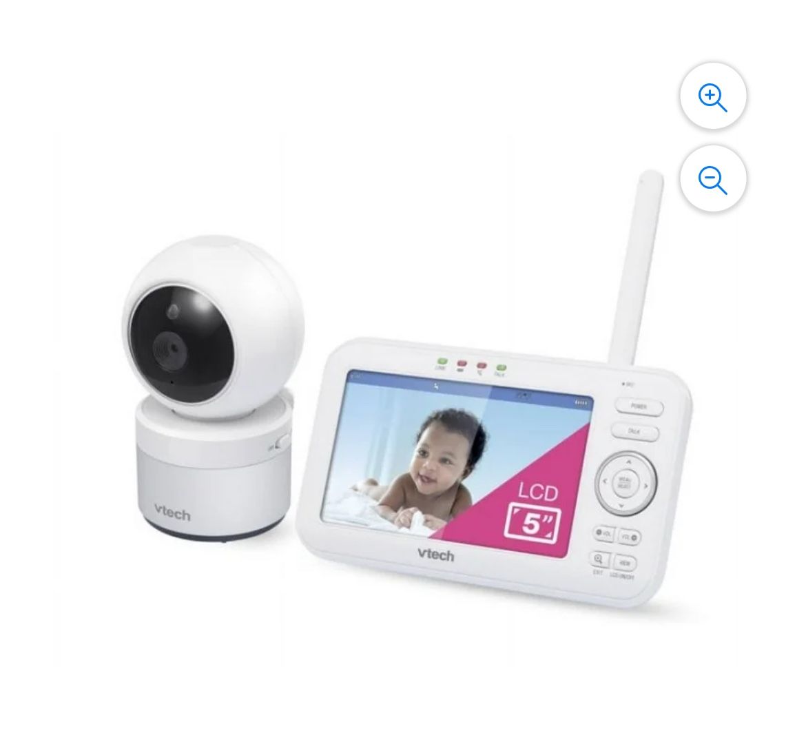 VTech VM5263 5” Digital Video Baby Monitor With Pan and Tilt and Night Light