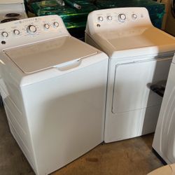 Washer And Dryer Ge Stainless Steel. Barely Use Warranty Come With It.