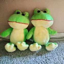 2 Frog Plushies