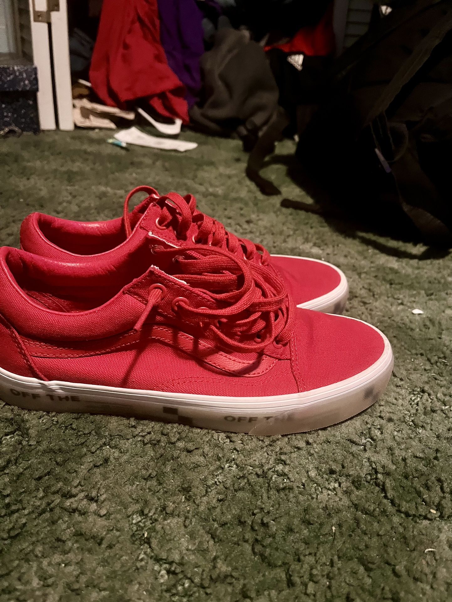 Brand New Red Vans Size 7