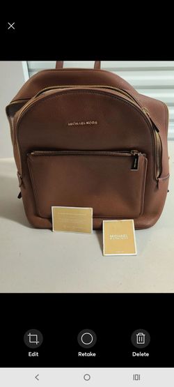 Michael Kors Brown Leather Backpack