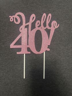 40th Birthday Cake Toppers