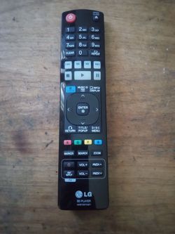 LG REMOTE CONTROL FOR BLURAY DVD