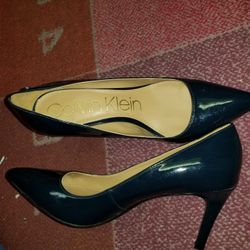 Calvin Klein Size 9 Heels ( Dark Blue)